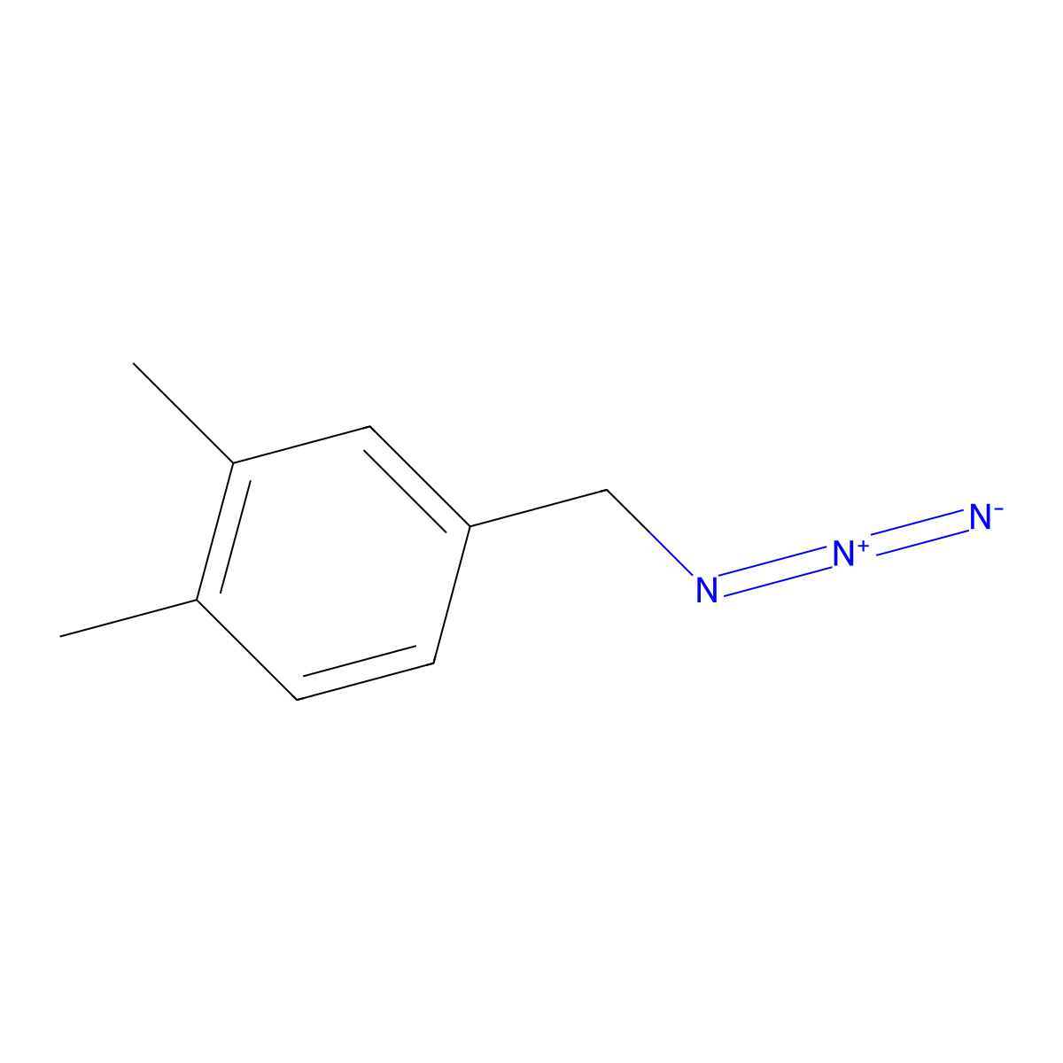 4-(Azidomethyl)-1,2-dimethylbenzene molecular structure, CAS 7517-51-3