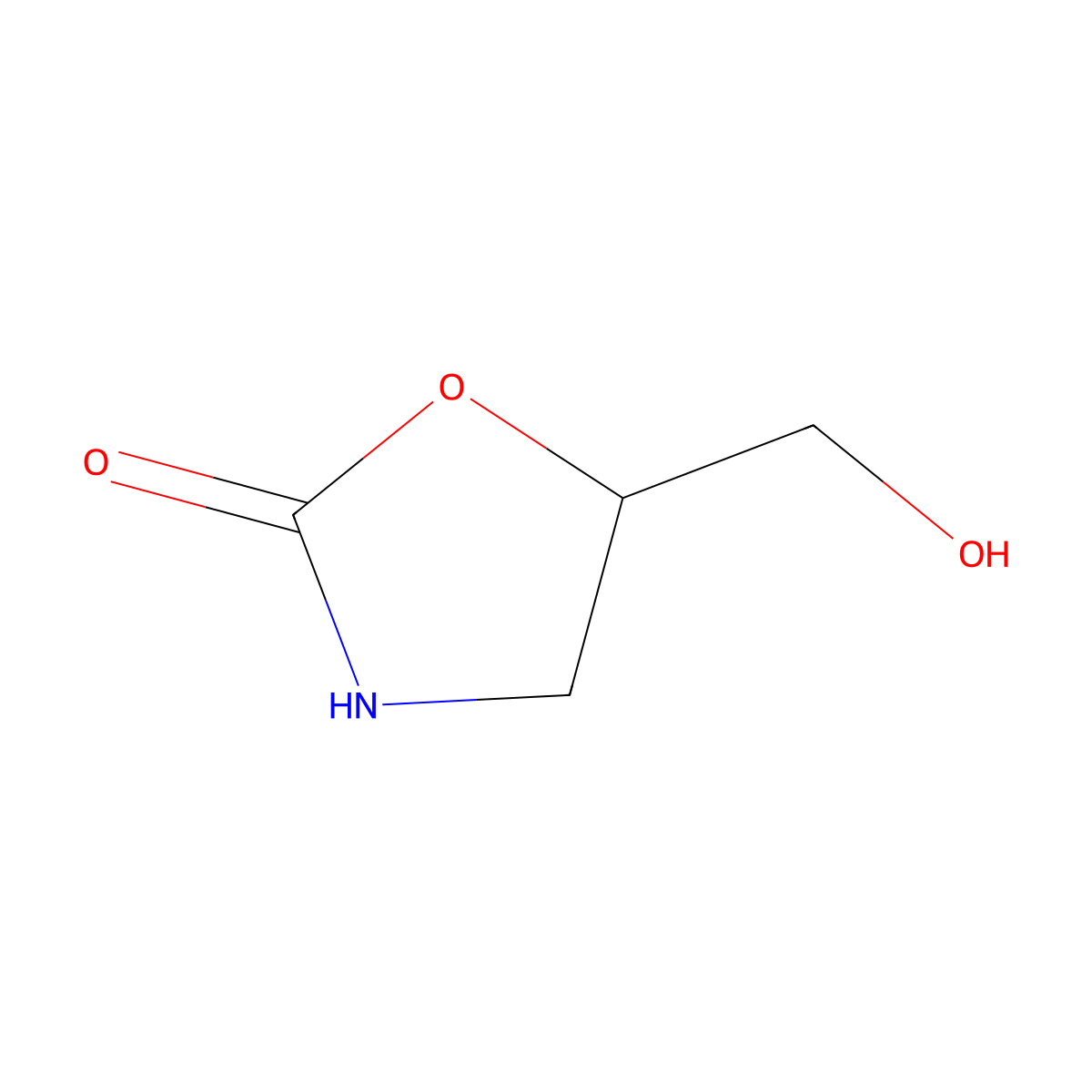 5-(Hydroxymethyl)oxazolidin-2-one molecular structure, CAS 7517-99-9
