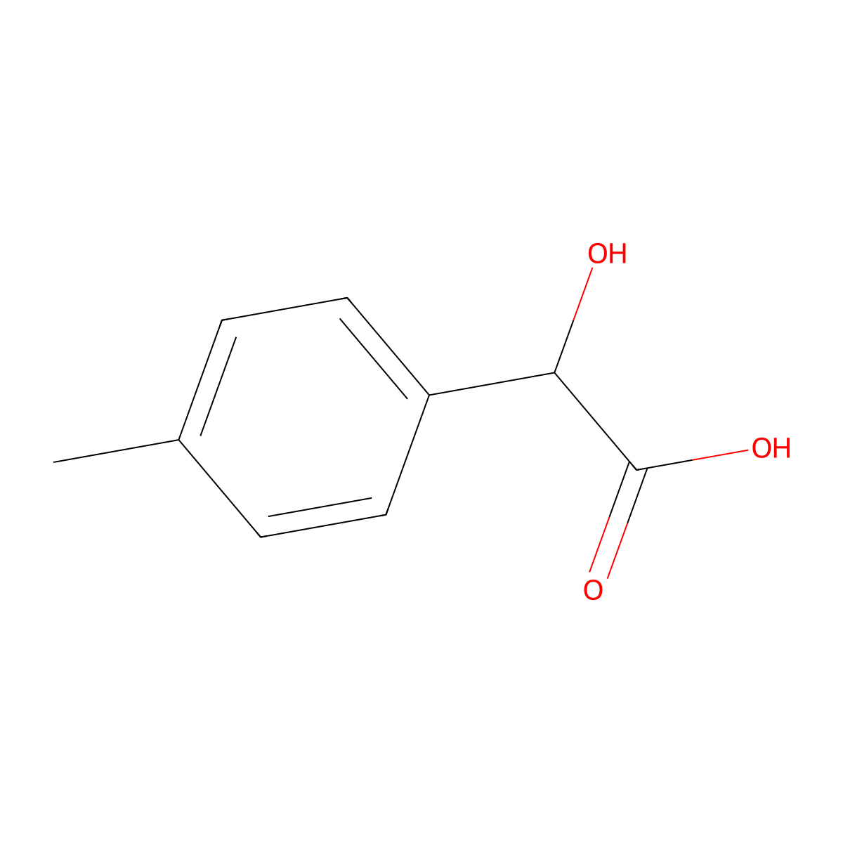 (2S)-2-hydroxy-2-(4-methylphenyl)acetic acid molecular structure, CAS 75172-62-2