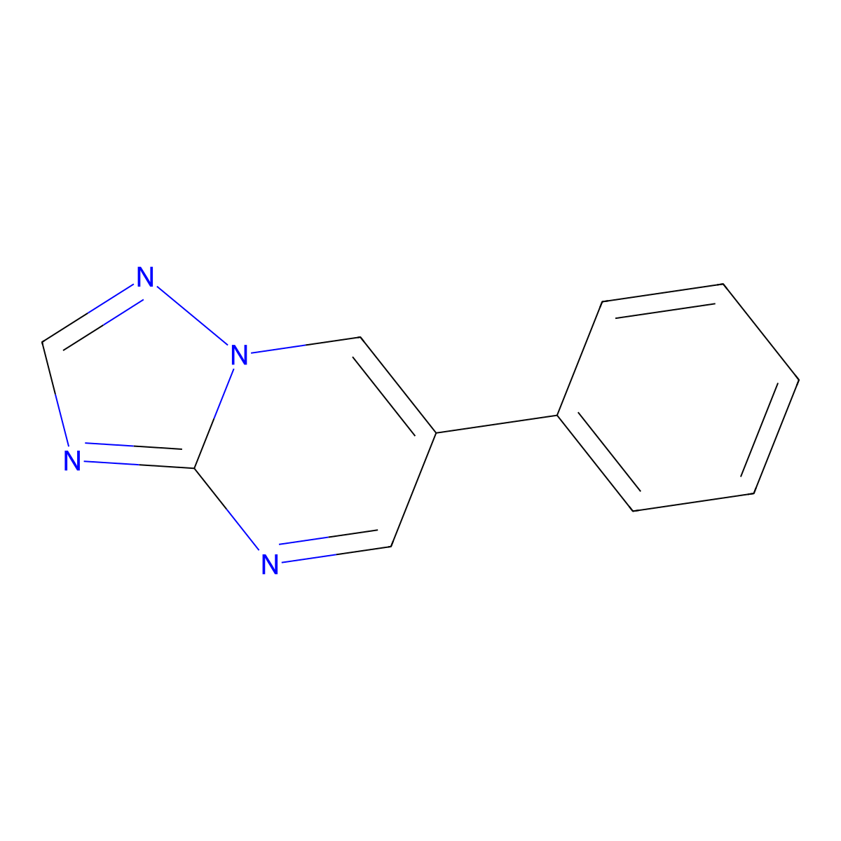 6-(Phenyl)-1,2,4-triazolo[1,5-a]pyrimidine molecular structure, CAS 75175-66-5