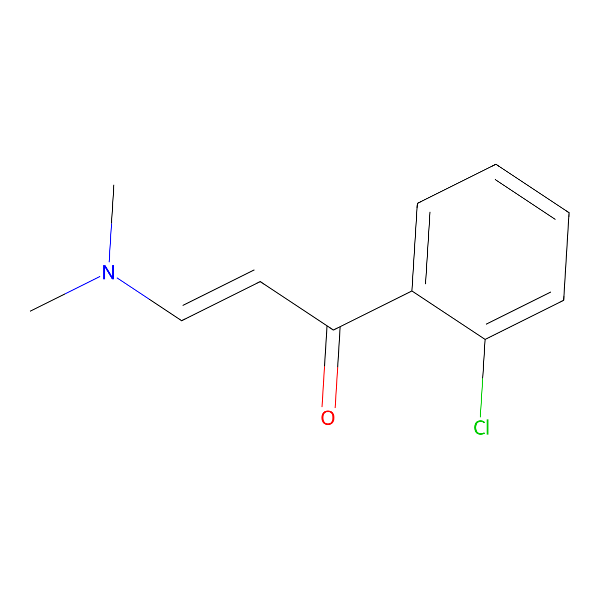 1-(2-Chlorophenyl)-3-(dimethylamino)prop-2-en-1-one molecular structure, CAS 75175-78-9
