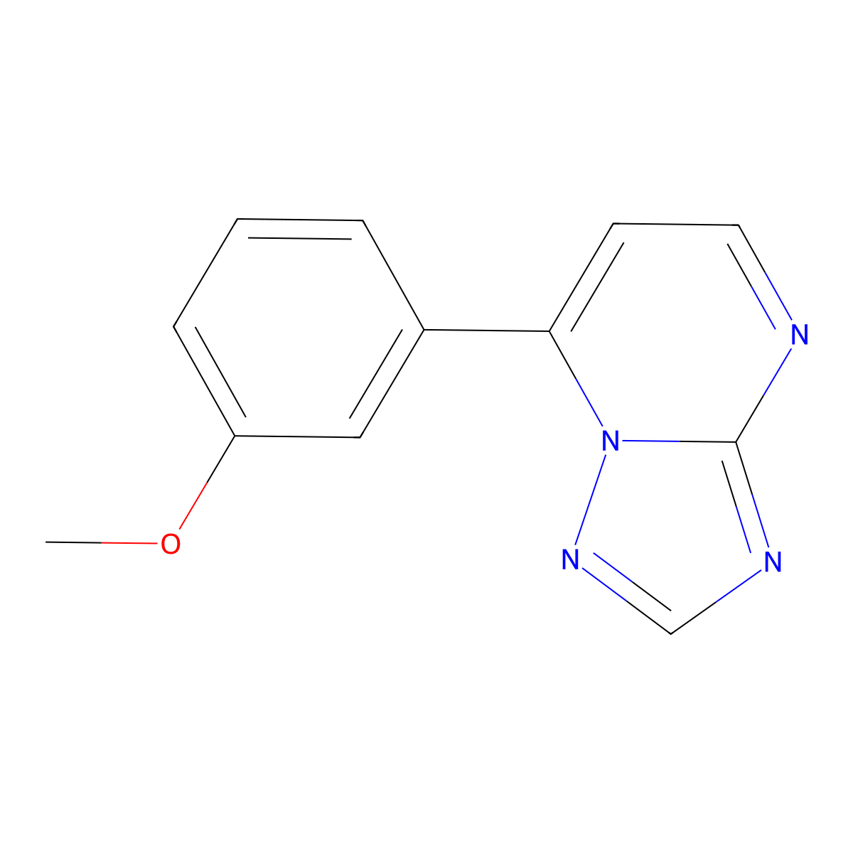 7-(3-Methoxyphenyl)[1,2,4]triazolo[1,5-a]pyrimidine molecular structure, CAS 75175-83-6