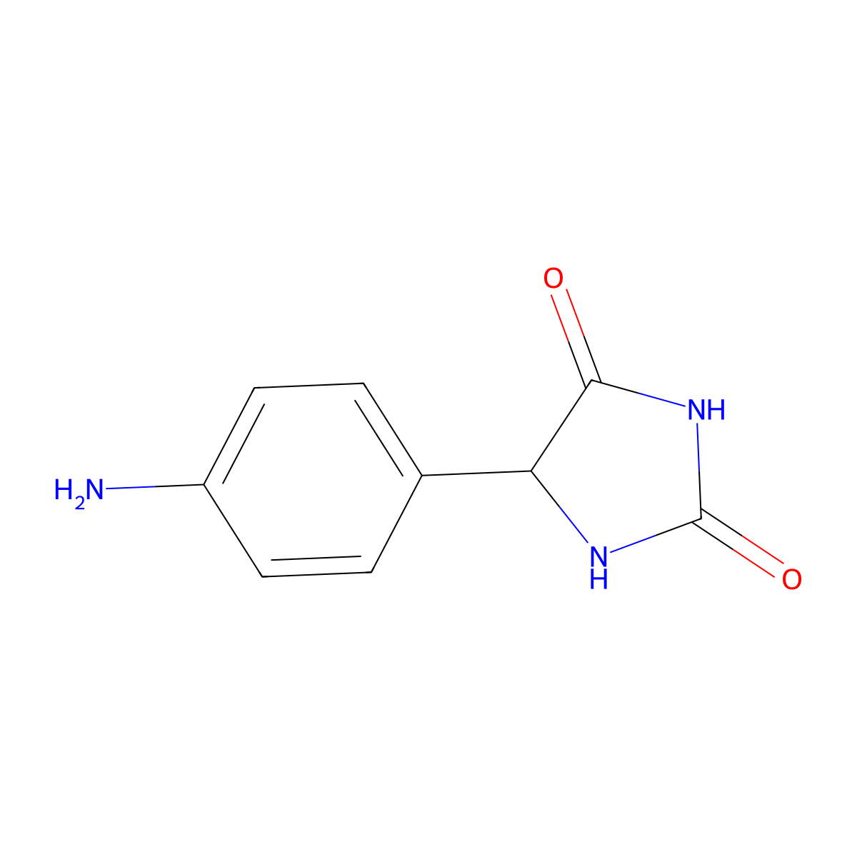 5-(4-Aminophenyl)imidazolidine-2,4-dione molecular structure, CAS 75176-84-0