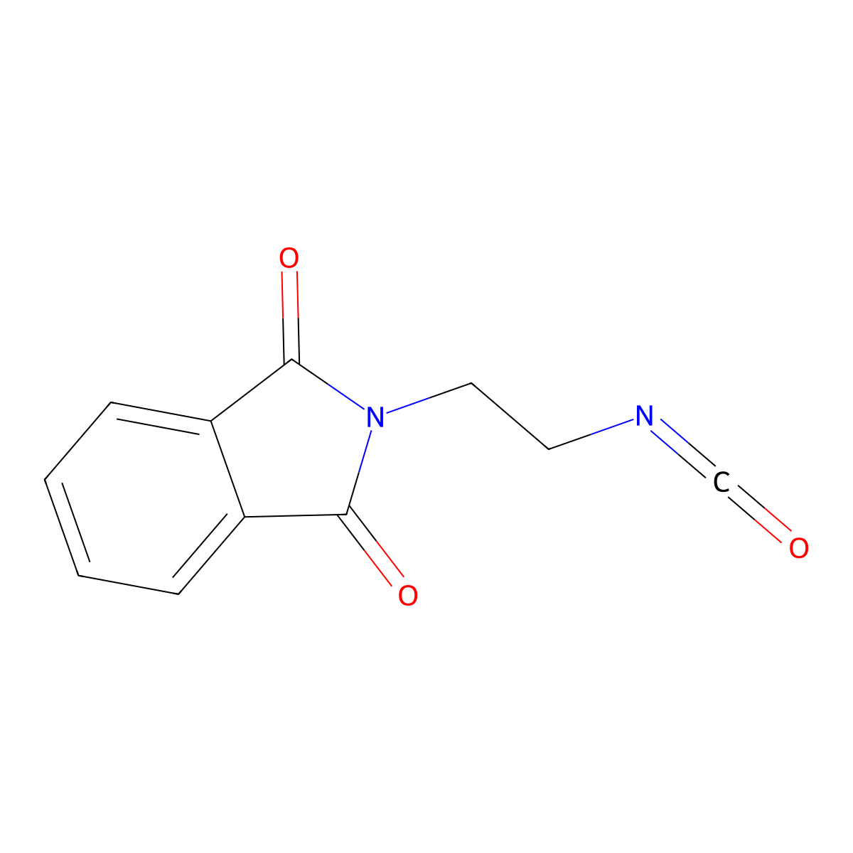 2-(2-isocyanatoethyl)-2,3-dihydro-1H-isoindole-1,3-dione molecular structure, CAS 75178-54-0