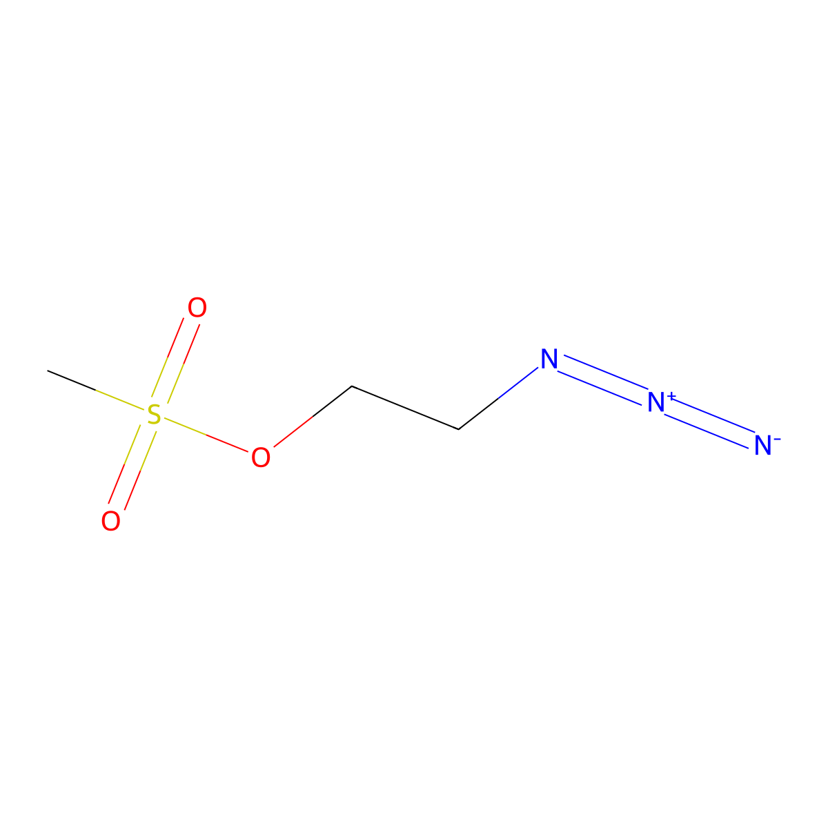 2-Azidoethyl methanesulfonate molecular structure, CAS 75178-70-0