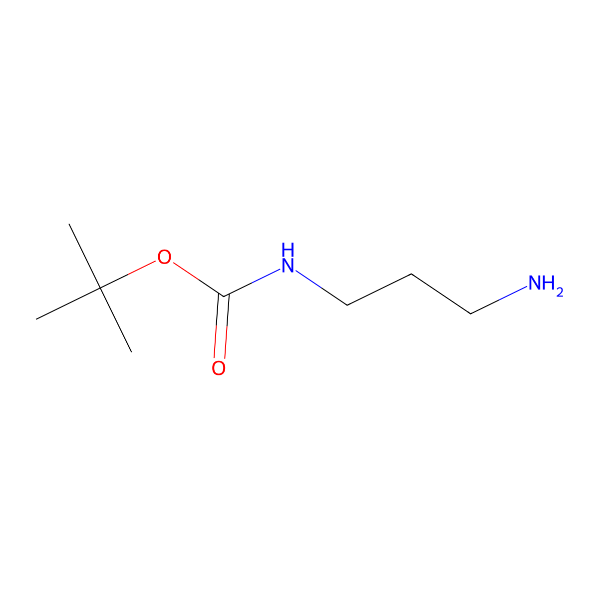 tert-Butyl (3-aminopropyl)carbamate molecular structure, CAS 75178-96-0