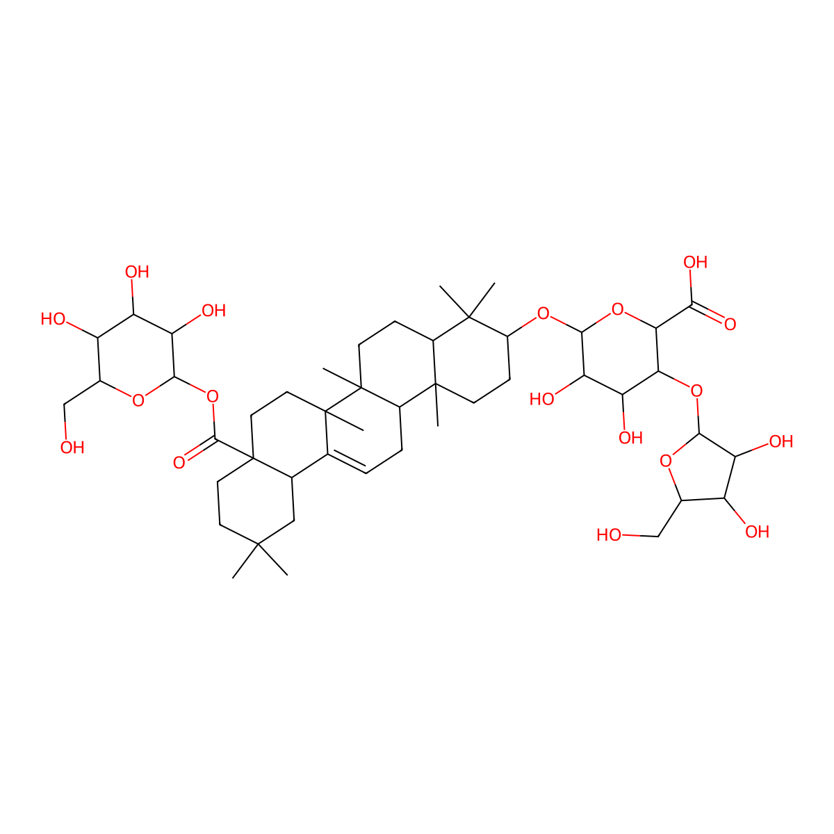 chikusetsusaponin IV molecular structure, CAS 7518-22-1