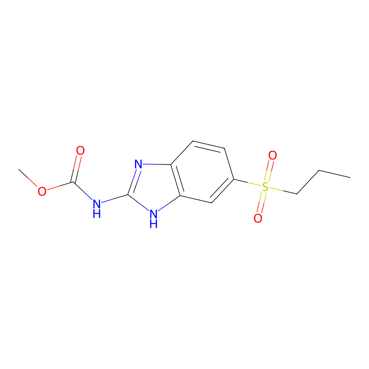 Albendazole sulfone molecular structure, CAS 75184-71-3