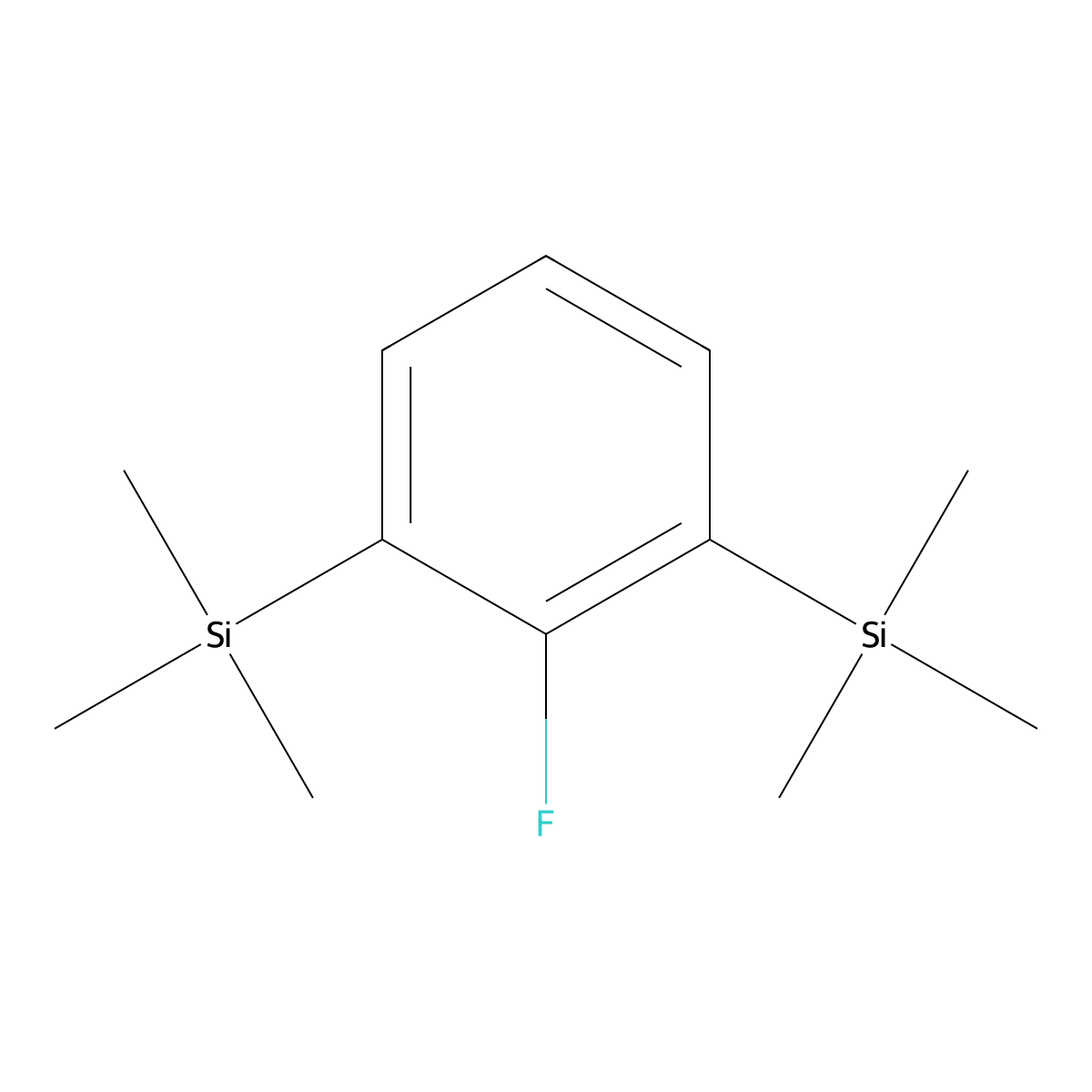 1,3-Bis(trimethylsilyl)-2-fluorobenzene molecular structure, CAS 75186-43-5