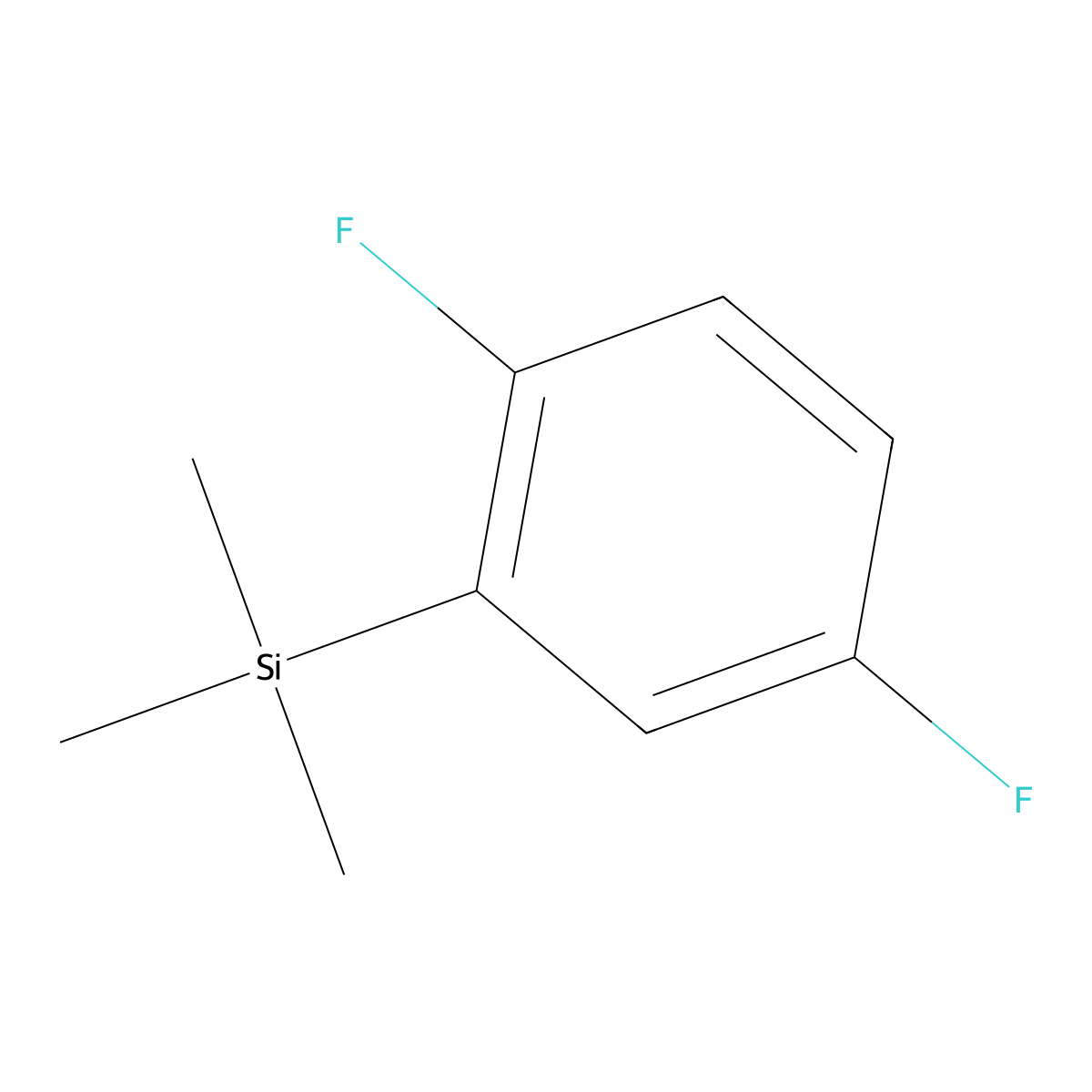 (2,5-Difluorophenyl)trimethylsilane molecular structure, CAS 75186-45-7