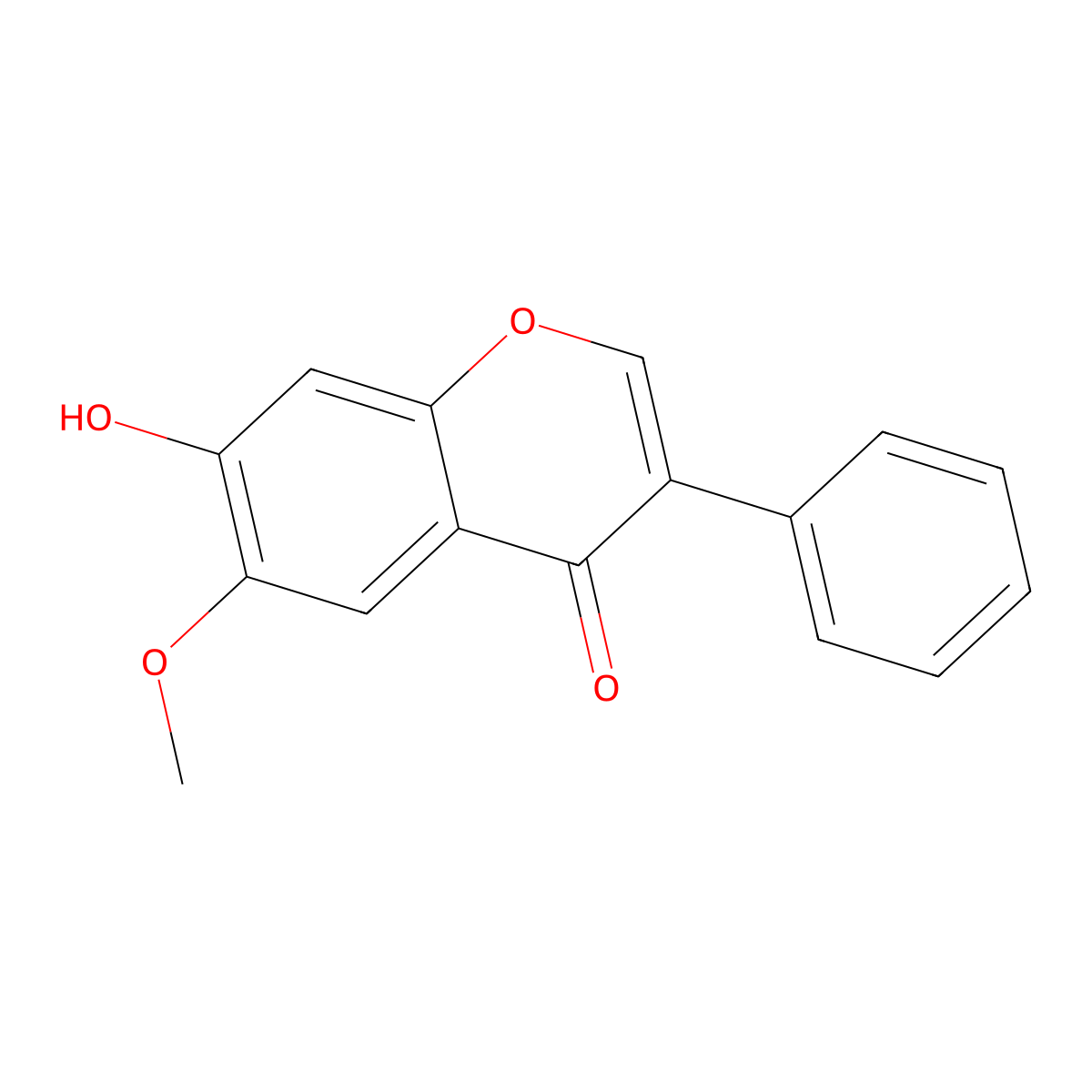 7-Hydroxy-6-methoxyisoflavone molecular structure, CAS 75187-55-2