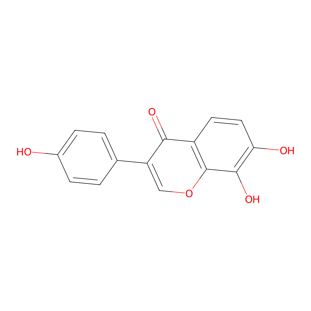 8-Hydroxydaidzein molecular structure, CAS 75187-63-2
