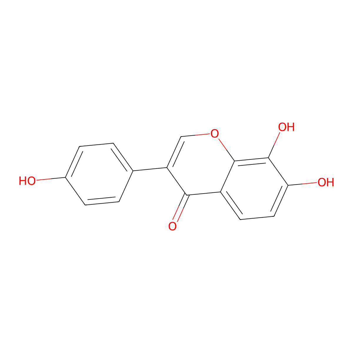 8-Hydroxydaidzein molecular structure, CAS 75187-63-2