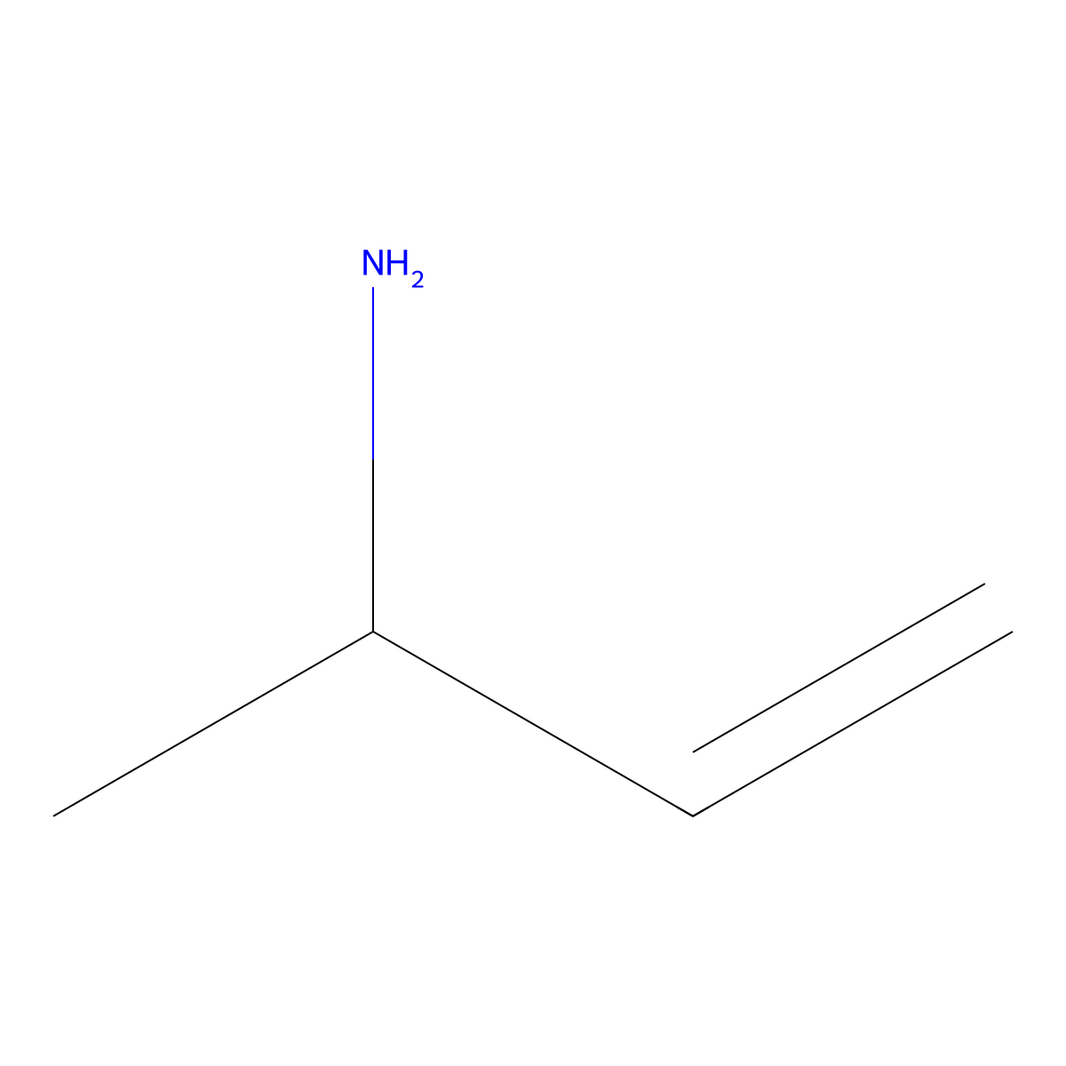 (S)-But-3-EN-2-amine molecular structure, CAS 75197-06-7