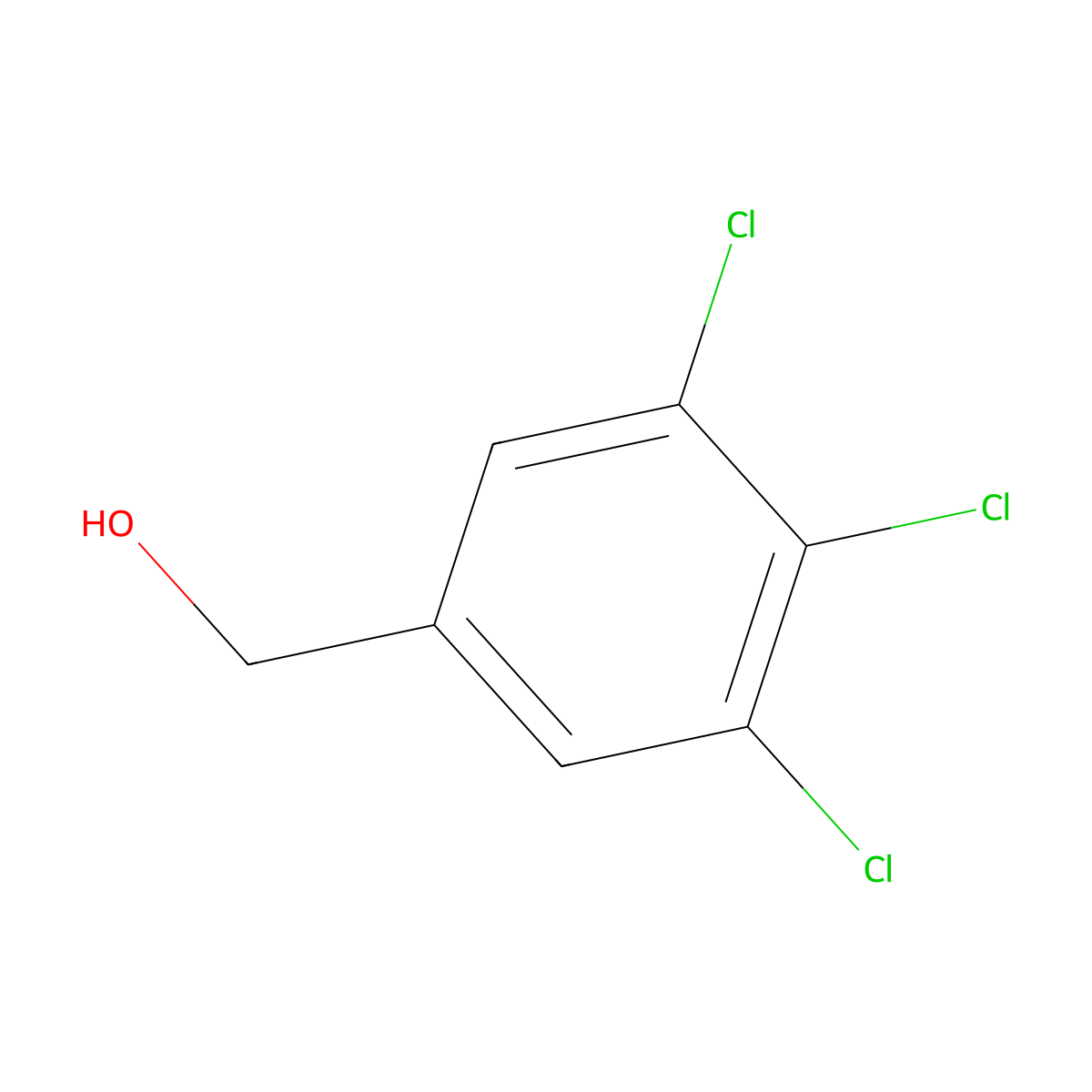 (3,4,5-Trichlorophenyl)methanol molecular structure, CAS 7520-67-4