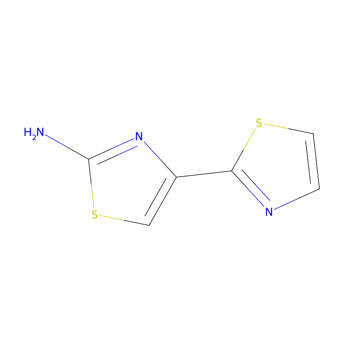 4-(1,3-Thiazol-2-yl)-1,3-thiazol-2-amine molecular structure, CAS 7520-81-2