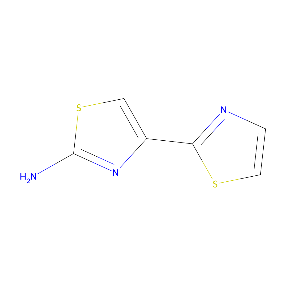 4-(1,3-Thiazol-2-yl)-1,3-thiazol-2-amine molecular structure, CAS 7520-81-2