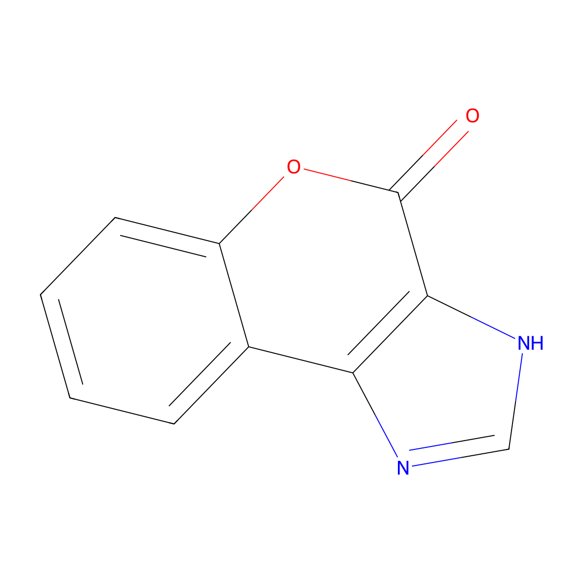 (1)Benzopyrano(3,4-d)imidazol-4(1H)-one molecular structure, CAS 75204-45-4