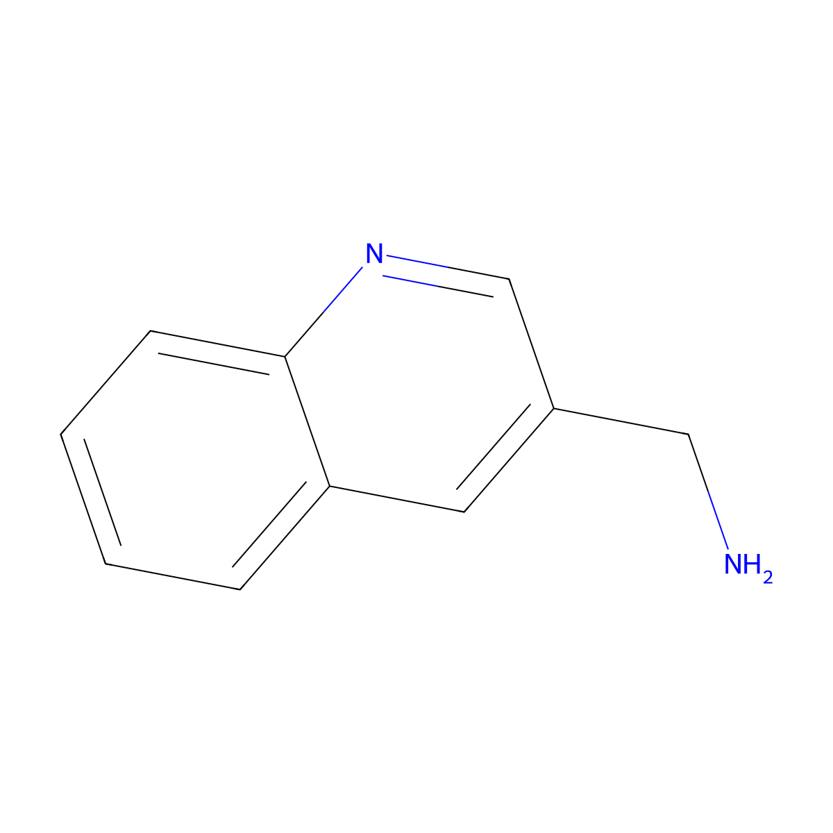 Quinolin-3-ylmethanamine molecular structure, CAS 7521-70-2