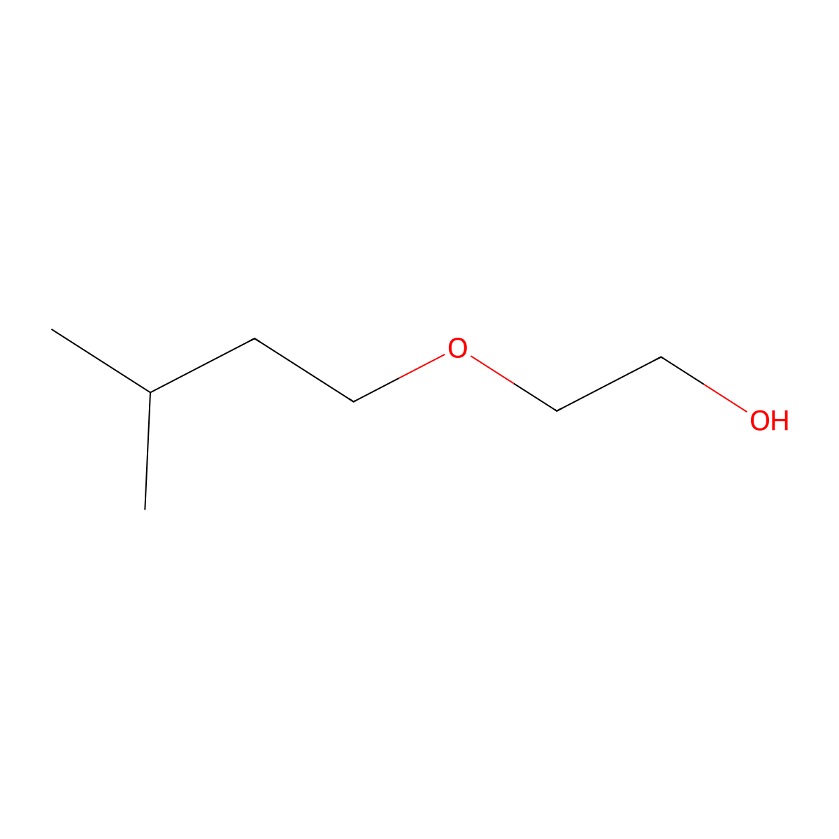 2-(3-Methylbutoxy)ethan-1-ol molecular structure, CAS 7521-79-1