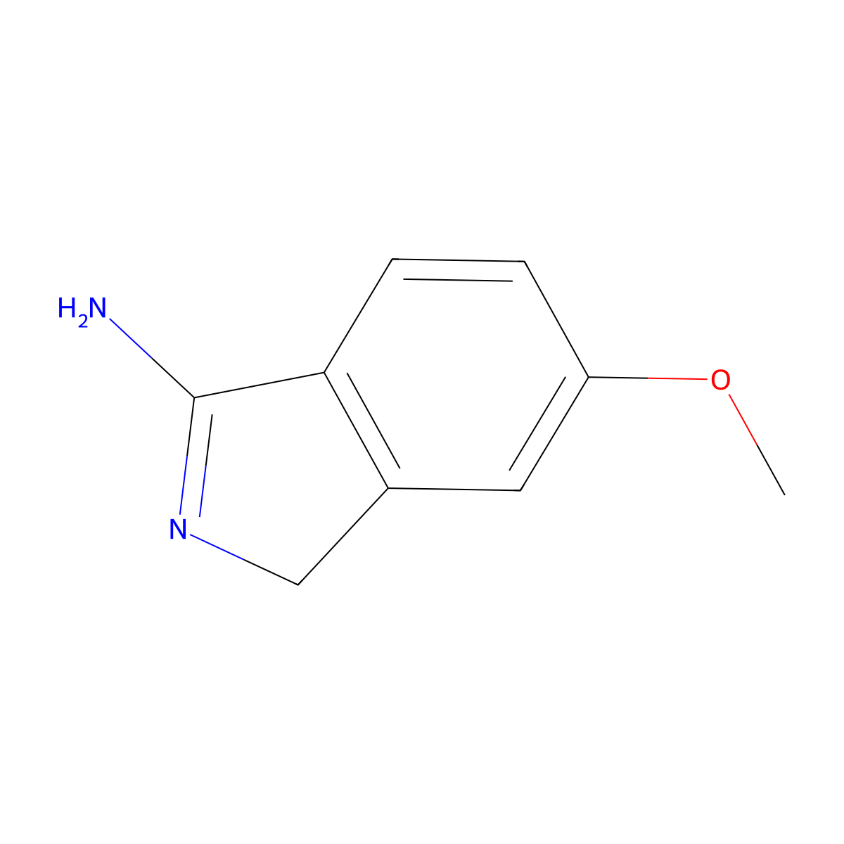 6-Methoxy-1H-isoindol-3-amine molecular structure, CAS 752153-72-3