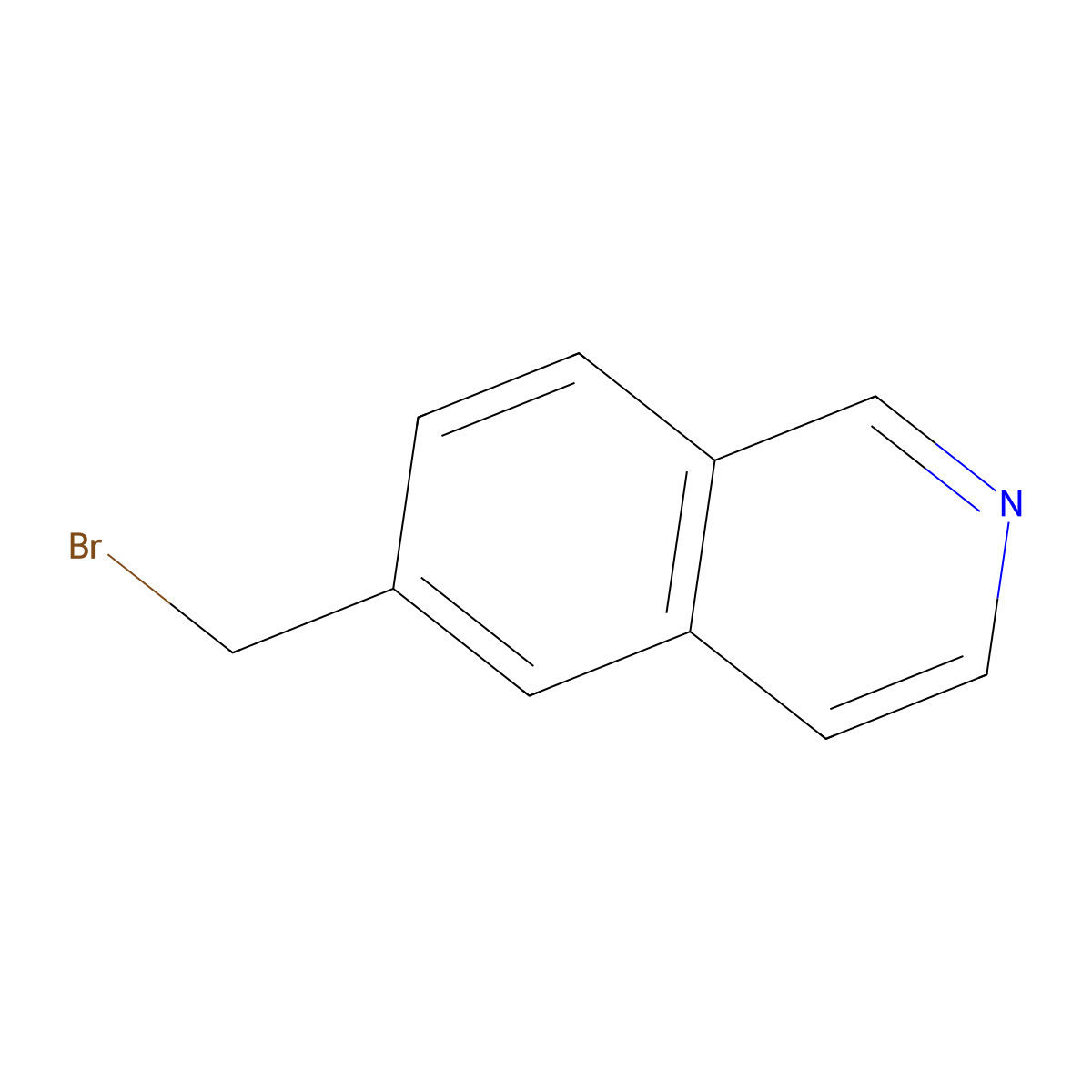 6-(Bromomethyl)isoquinoline molecular structure, CAS 752183-00-9