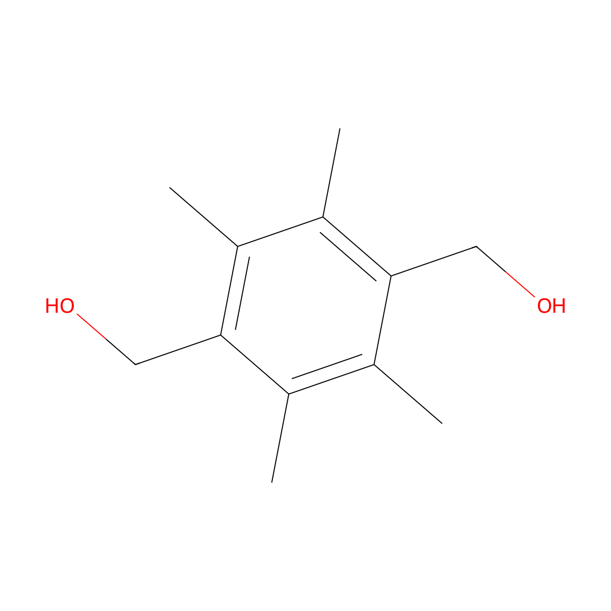2,3,5,6-Tetramethyl-1,4-benzenedimethanol molecular structure, CAS 7522-62-5