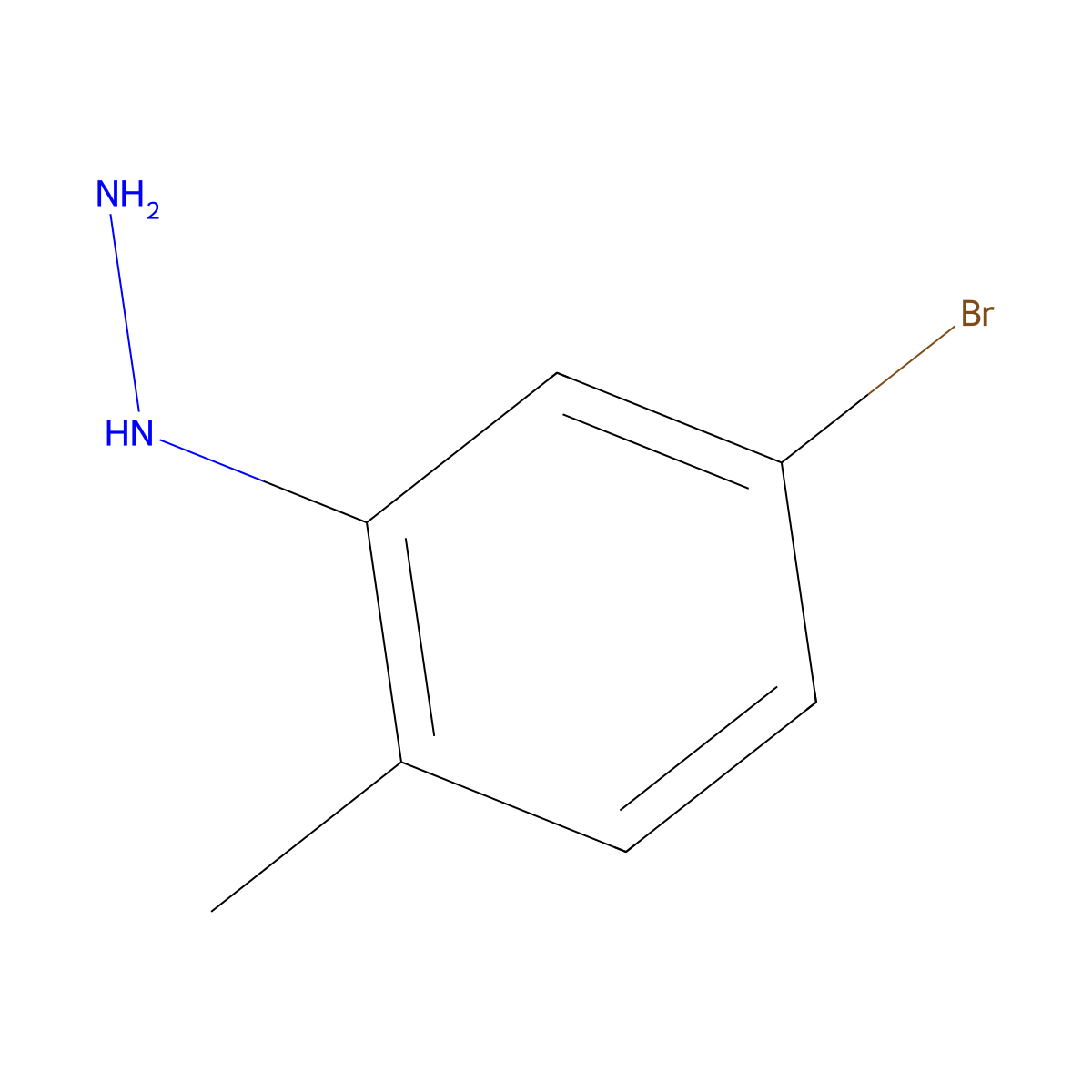 (5-Bromo-2-methylphenyl)hydrazine molecular structure, CAS 752200-75-2