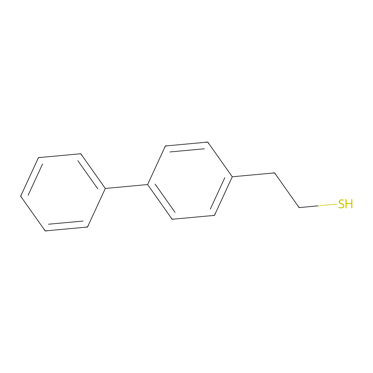 2-(4-Biphenyl)ethanethiol molecular structure, CAS 752223-37-3