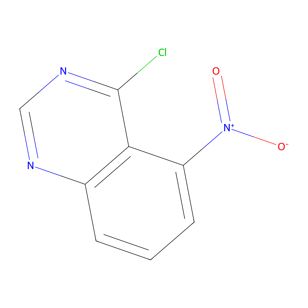 4-Chloro-5-nitroquinazoline molecular structure, CAS 75224-28-1
