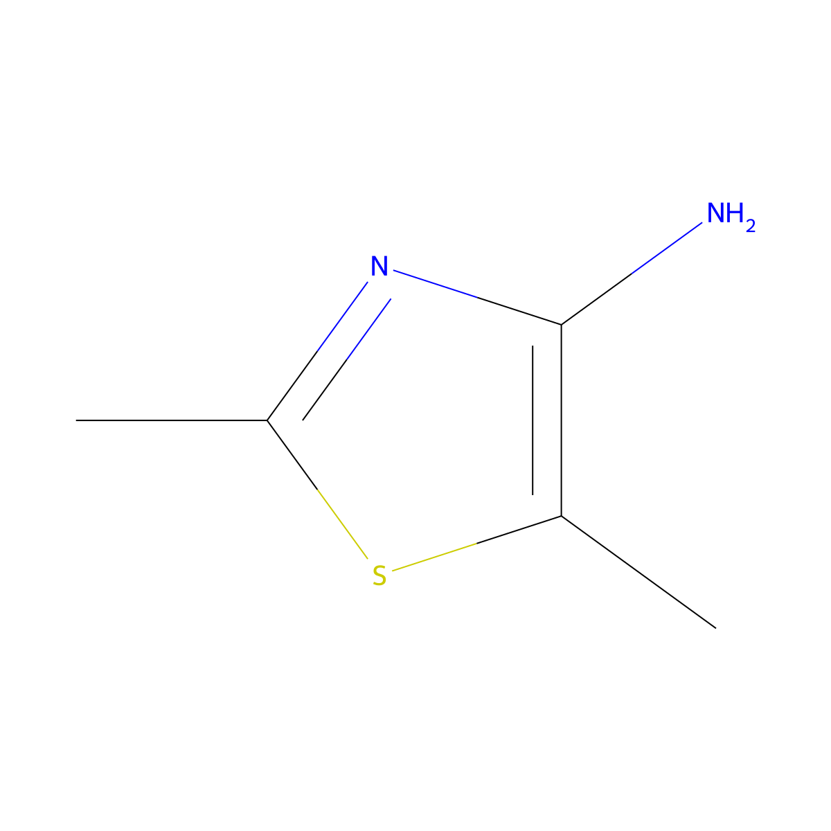 2,5-Dimethylthiazol-4-amine molecular structure, CAS 752242-17-4