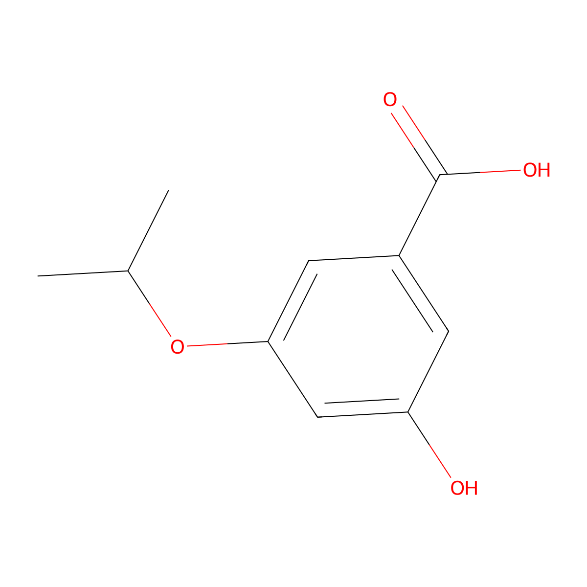 3-Hydroxy-5-isopropoxybenzoic acid molecular structure, CAS 752242-26-5