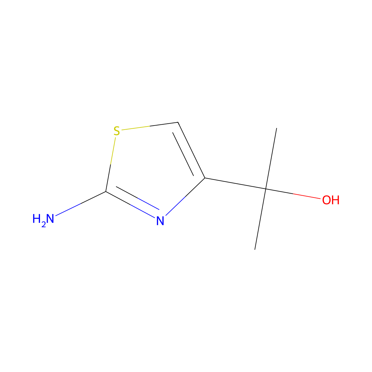 2-(2-Aminothiazol-4-yl)propan-2-ol molecular structure, CAS 752242-49-2