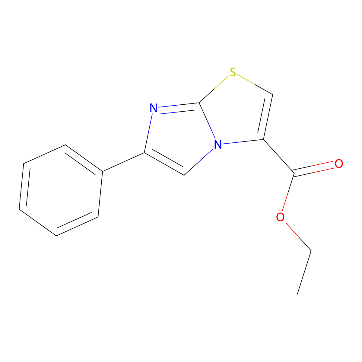 Ethyl 6-phenylimidazo[2,1-b][1,3]thiazole-3-carboxylate molecular structure, CAS 752244-05-6