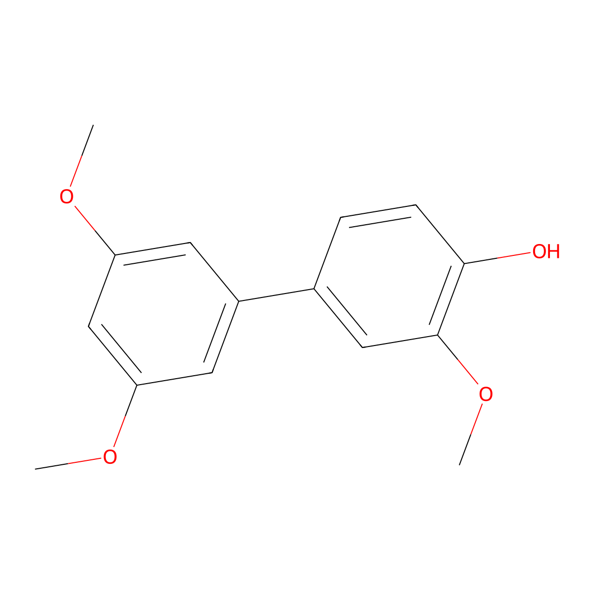4-(3,5-Dimethoxyphenyl)-2-methoxyphenol molecular structure, CAS 752252-66-7