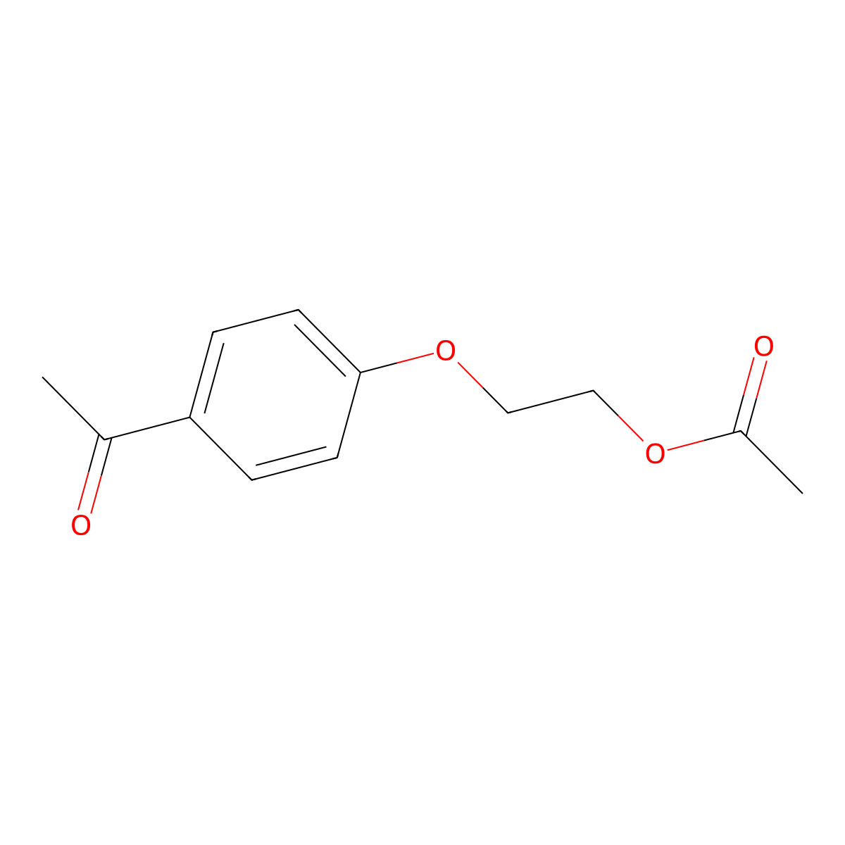 4'-(2-Acetoxyethoxy)acetophenone molecular structure, CAS 75230-41-0