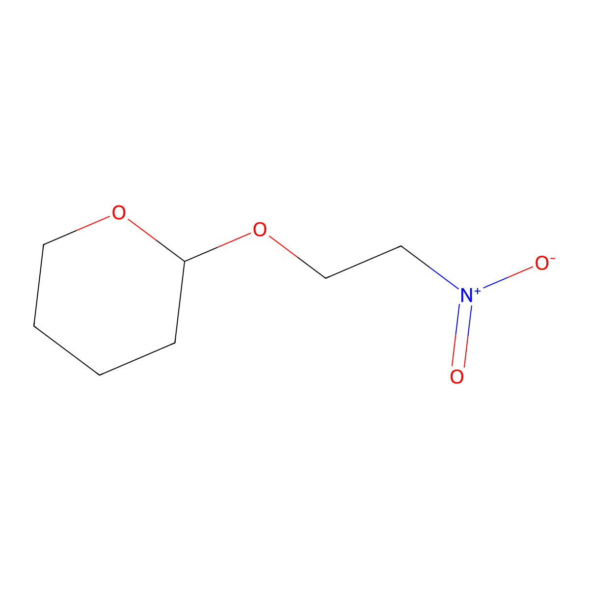 2-(2-Nitroethoxy)tetrahydropyran molecular structure, CAS 75233-61-3