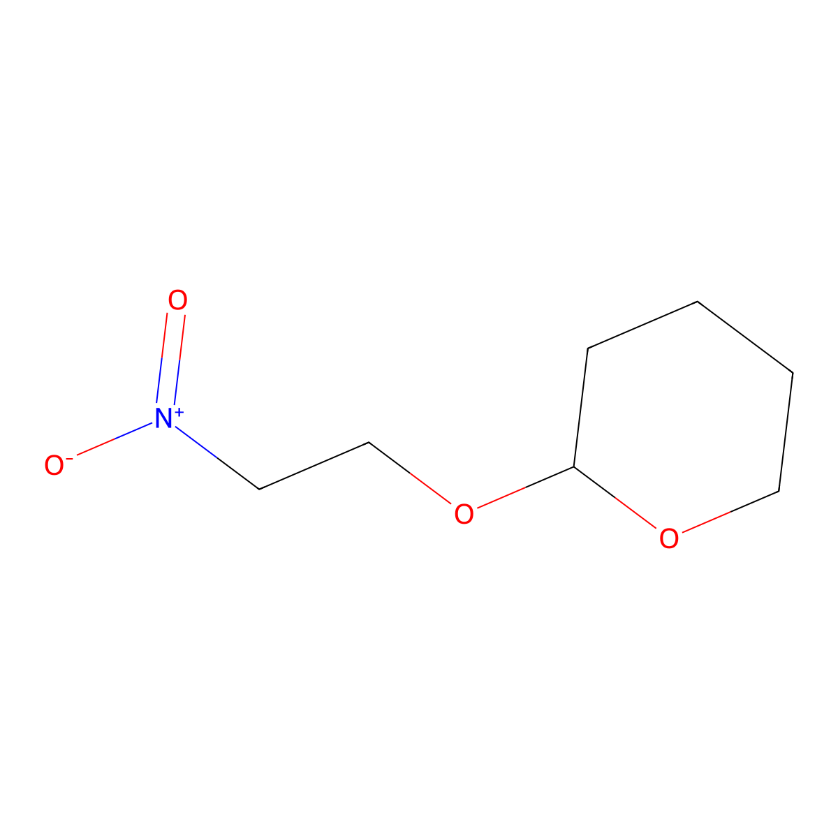 2-(2-Nitroethoxy)tetrahydropyran molecular structure, CAS 75233-61-3