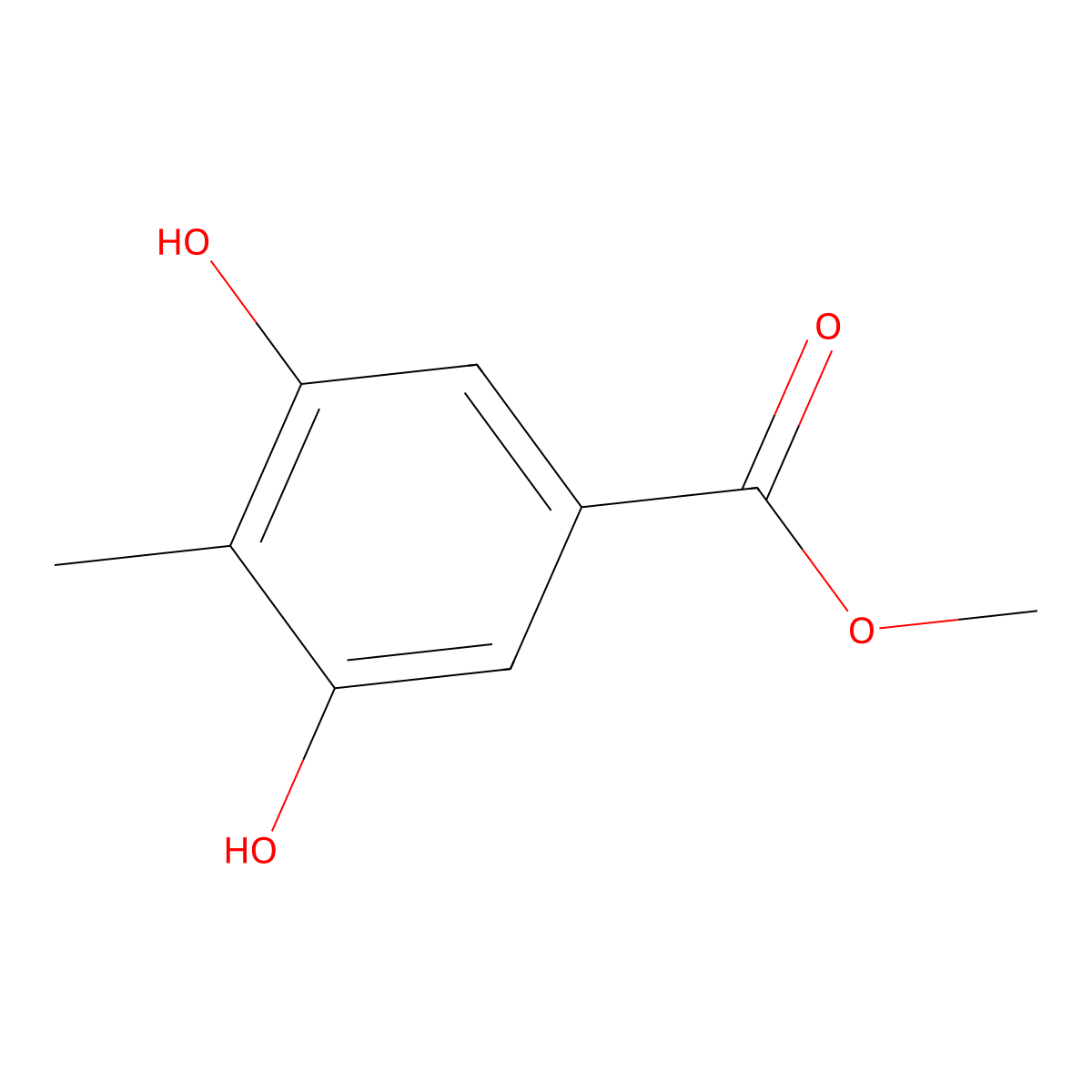 Methyl 3,5-dihydroxy-4-methylbenzoate molecular structure, CAS 75238-29-8