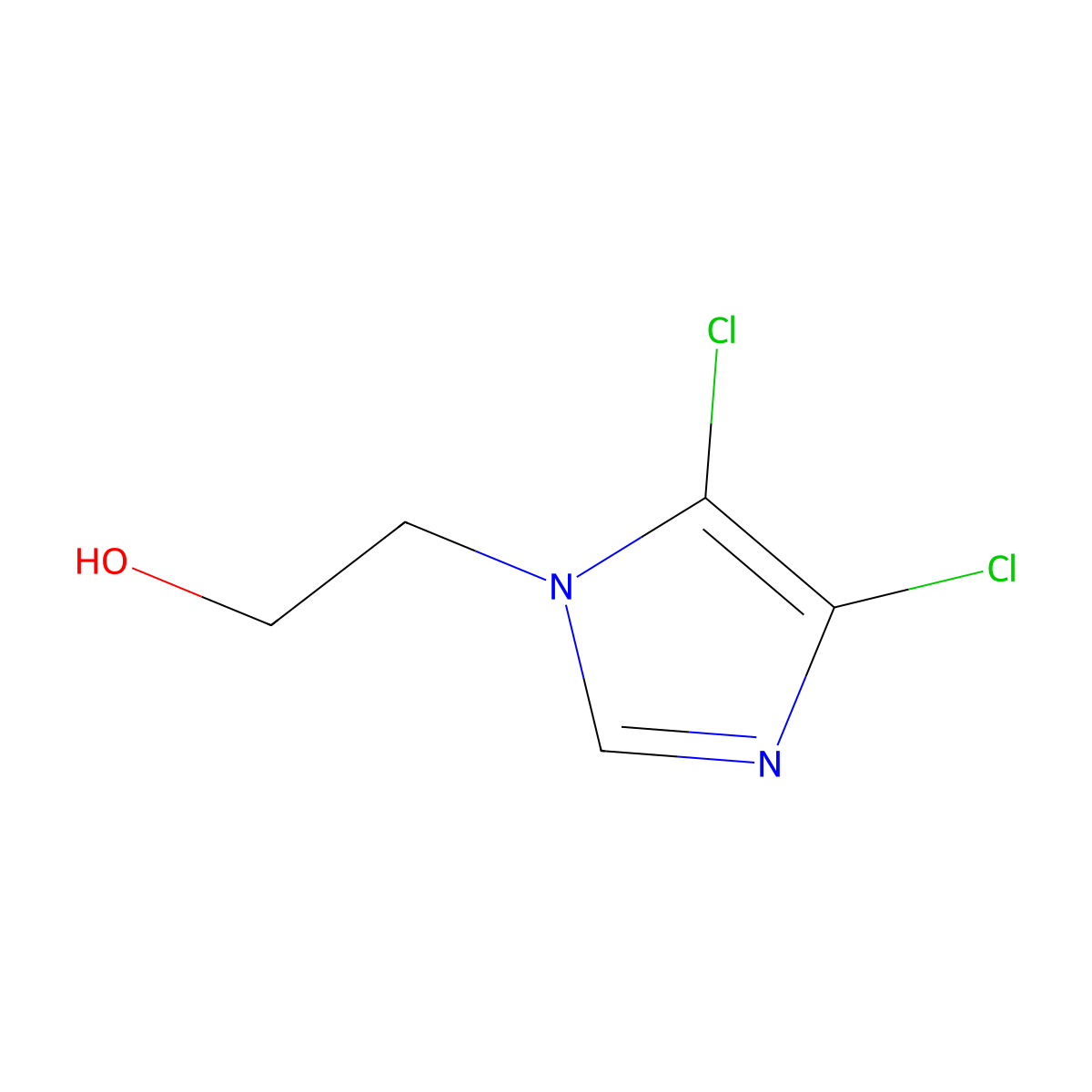 2-(4,5-Dichloroimidazol-1-yl)ethanol molecular structure, CAS 75242-71-6