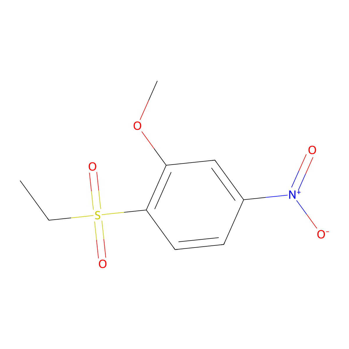 1-(Ethanesulfonyl)-2-methoxy-4-nitrobenzene molecular structure, CAS 75259-32-4