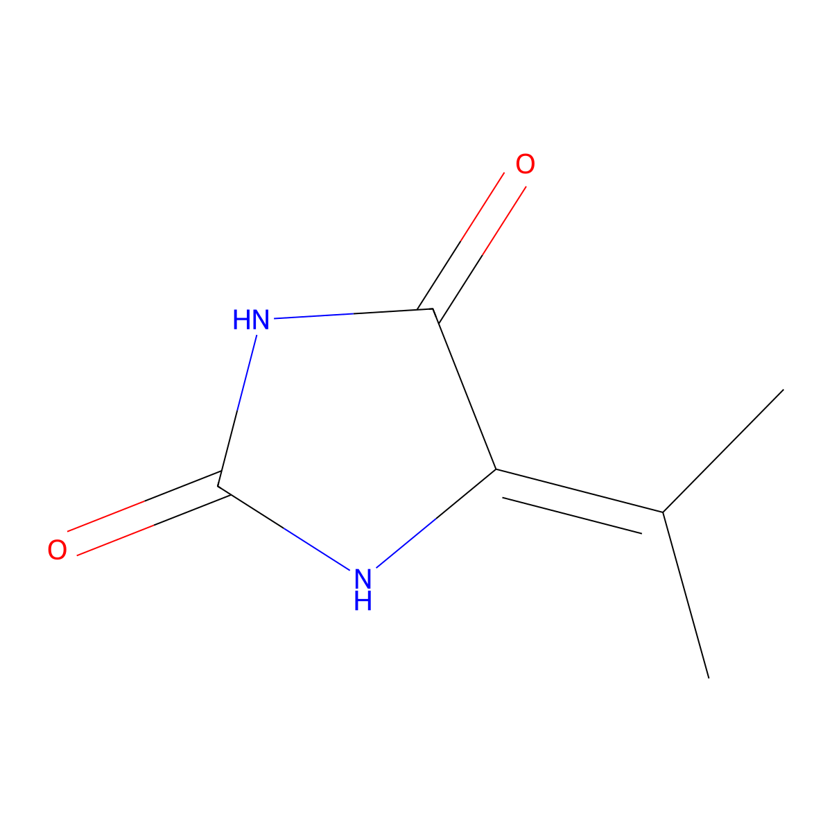 5-(Propan-2-Ylidene)Imidazolidine-2,4-Dione molecular structure, CAS 7526-77-4