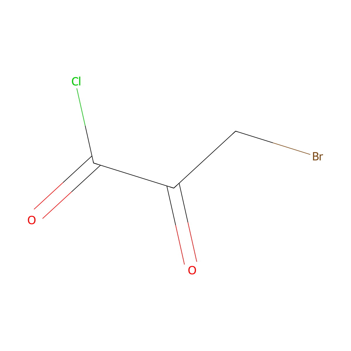3-Bromo-2-oxopropanoyl chloride molecular structure, CAS 75261-25-5