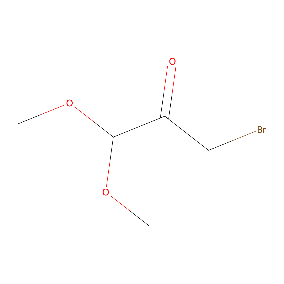 3-Bromo-1,1-dimethoxypropan-2-one molecular structure, CAS 75271-94-2