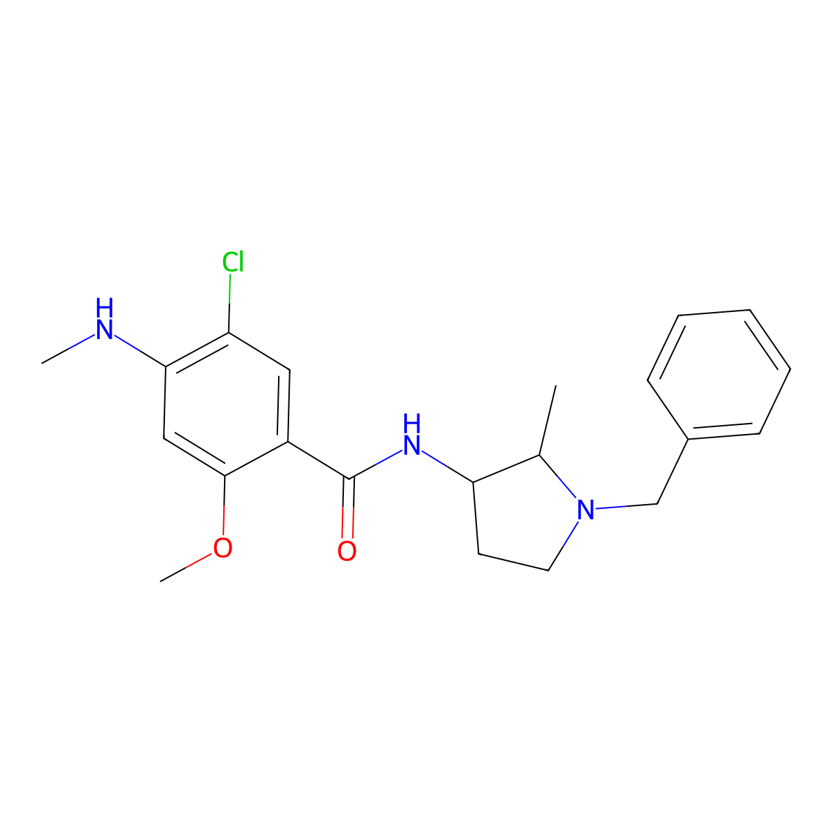 Nemonapride molecular structure, CAS 75272-39-8