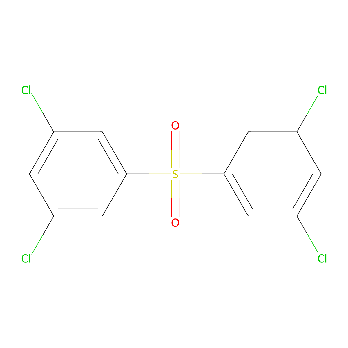 1,1'-Sulfonylbis(3,5-dichlorobenzene) molecular structure, CAS 75277-36-0