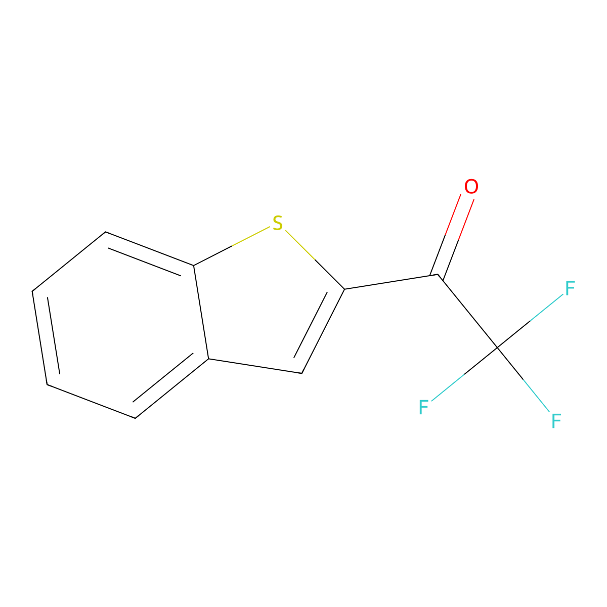 1-(Benzo[b]thiophen-2-yl)-2,2,2-trifluoroethanone molecular structure, CAS 75277-97-3