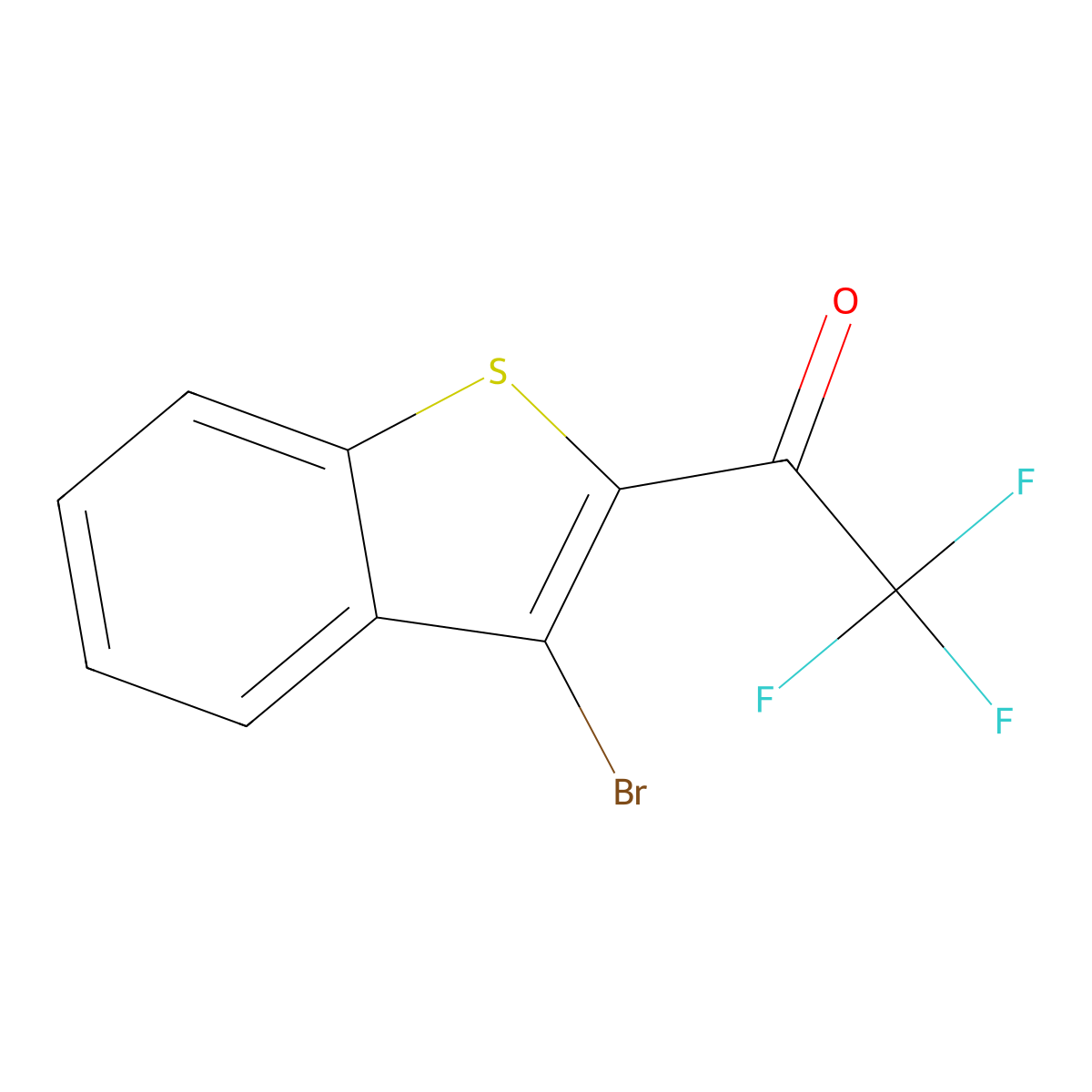 1-(3-BromobenZo[b]thiophen-2-yl)-2,2,2-trifluoroethanone molecular structure, CAS 75277-98-4
