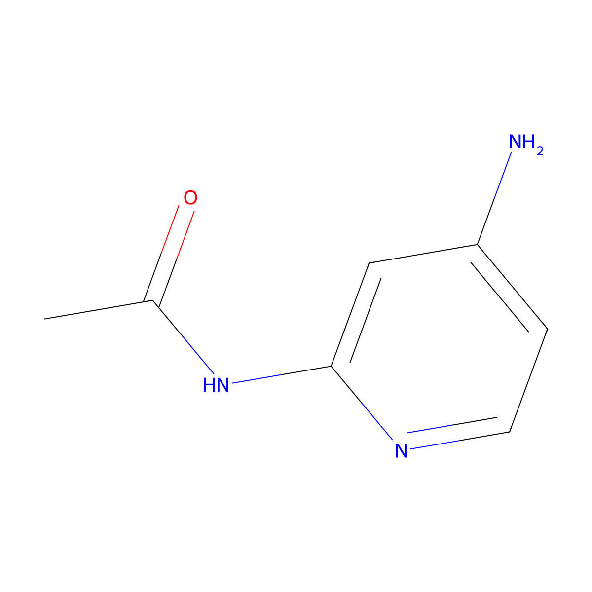 N-(4-Aminopyridin-2-yl)acetamide molecular structure, CAS 75279-39-9