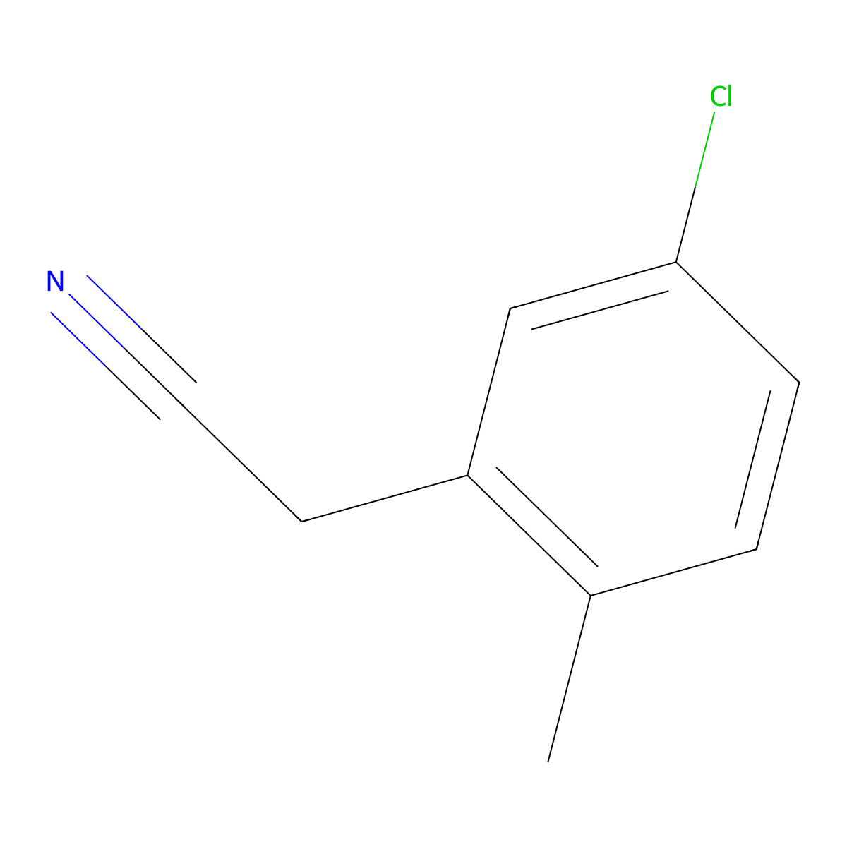 2-(5-Chloro-2-methylphenyl)acetonitrile molecular structure, CAS 75279-57-1